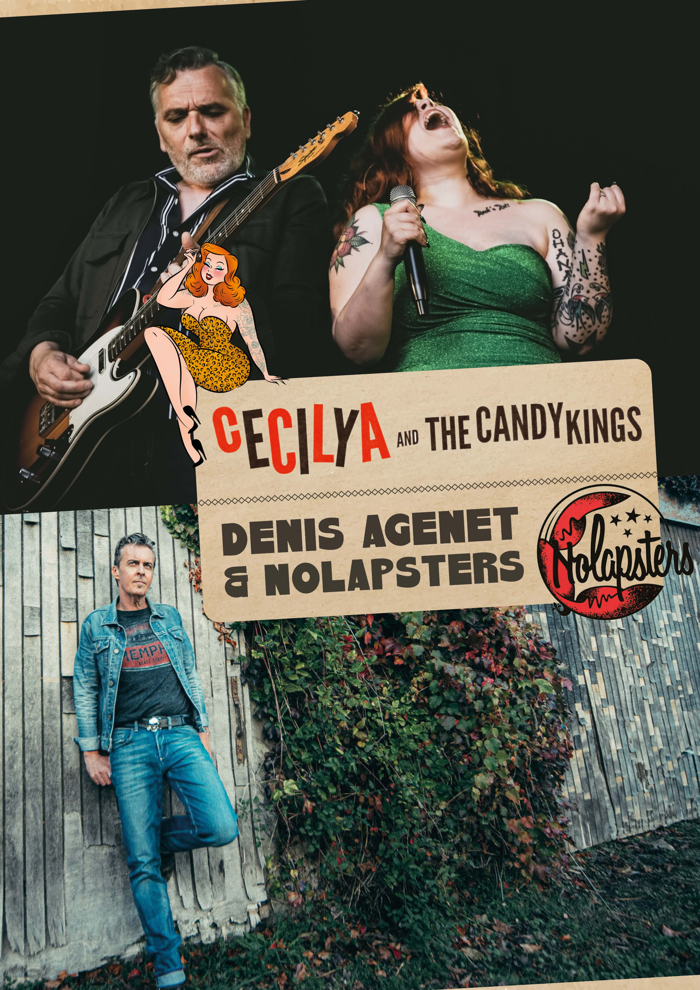 Cecilya & The Candy Kings + Denis Agenet & Nolapsters